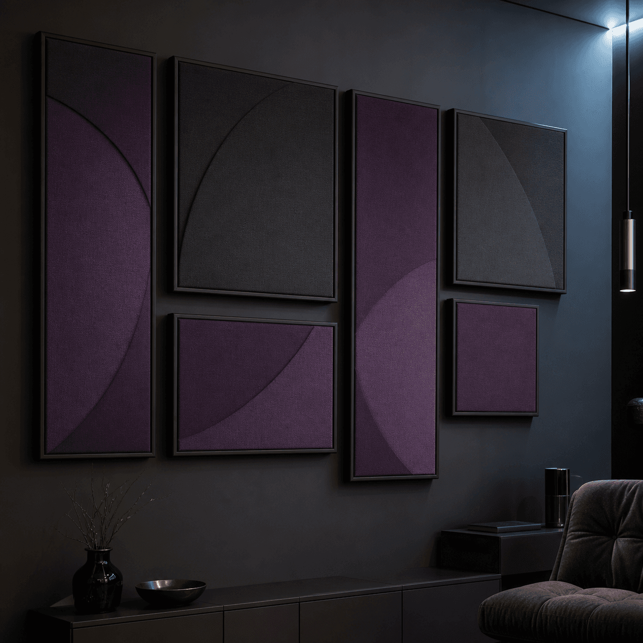 Cinema Wall Decor Acoustic Combo — Décor that quietly absorbs.